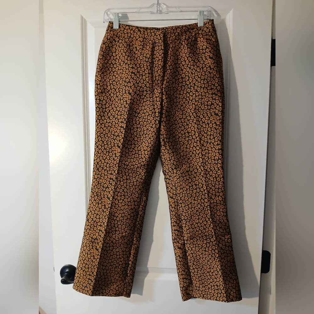 Kate Spade Brown Leopard Print Pants